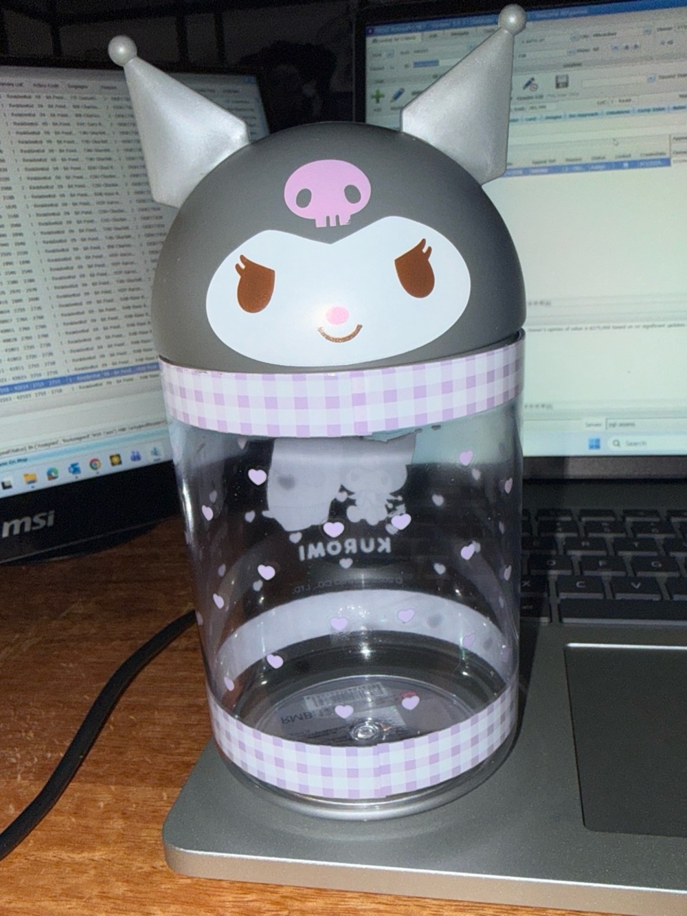 Kuromi Licensed storage bin/pen cup